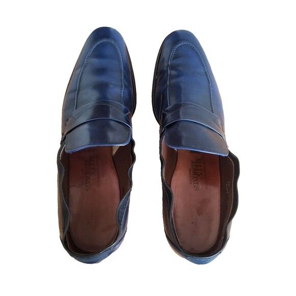 Allen Edmonds Sutton Loafers Size 14 AAA Blue Leather Men\'s Dress Slip On Shoes main image 11